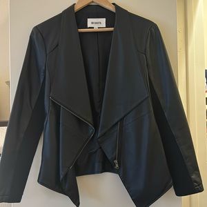 BB Dakota Faux Leather Jacket Blazer Black